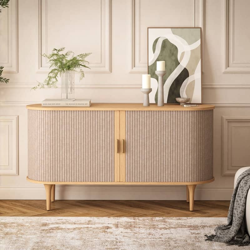 Studio London Velo Sideboard Modern Large Wooden Storage - Beige