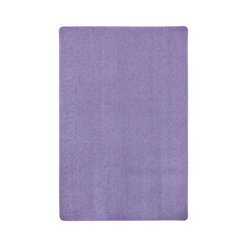 2'x7' area rug in Very Violet - durable soft decorative rug for home, living room & bedroom - 7' x 7' Round