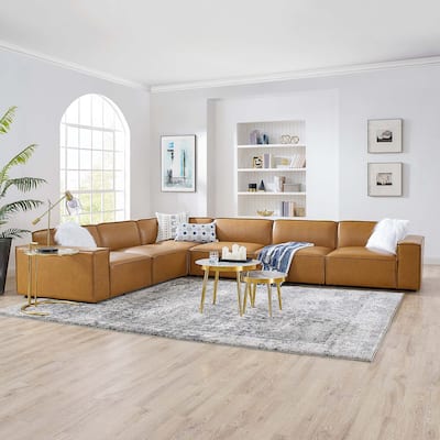 Restore 6-Piece Vegan Leather Sectional Sofa