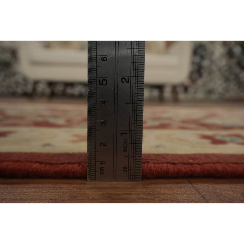 Hand Knotted Oriental 100% Wool Carpet Traditional All-Over Brown Ziegler Area Rug - 3' 8'' X 2' 0''