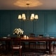 preview thumbnail 34 of 54, Starsky 6-Light Modern Classic Chandelier with White Linen Shades