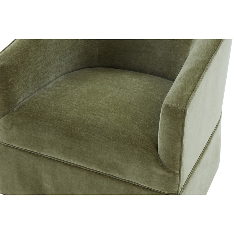 Elayne Skirted Fabric Swivel Accent Chair by Greyson Living