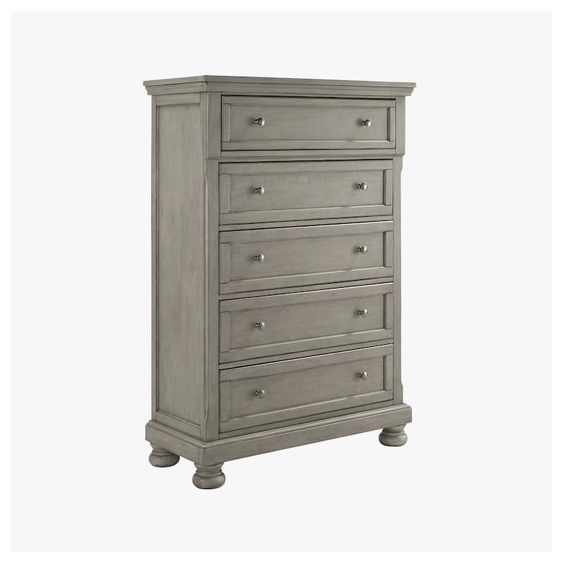 Signature Design by Ashley Canterbury Burnished Grey Five Drawer Chest