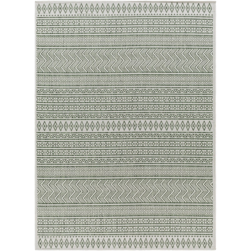 Livabliss Cintia Indoor/ Outdoor Bohemian Stripe Area Rug