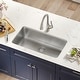 preview thumbnail 57 of 87, KRAUS Dex Stainless Steel Single Bowl Undermount Kitchen Bar Sink