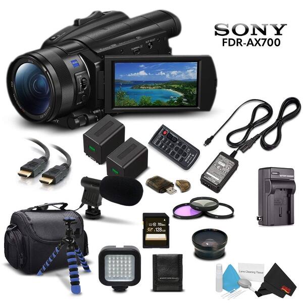 Shop Sony Handycam Fdr Ax700 4k Hd Video Camera Camcorder Intl Model Extra Battery And Charger Wide Angle Lens Case Bundle Overstock 23569443