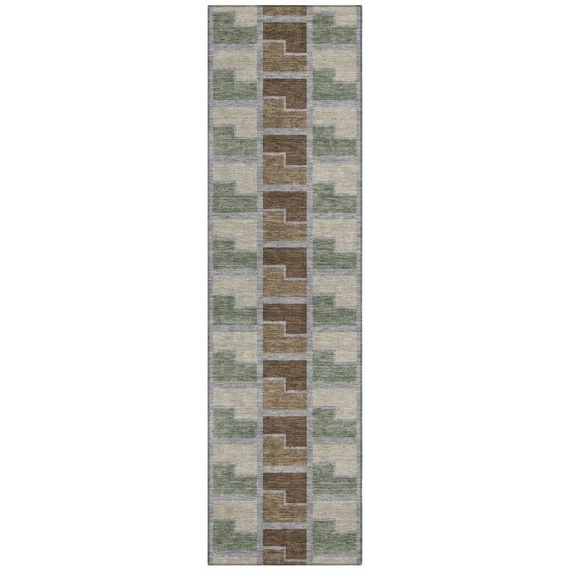 Machine Washable Indoor/ Outdoor Contemporary Kaylee Chantille Rug