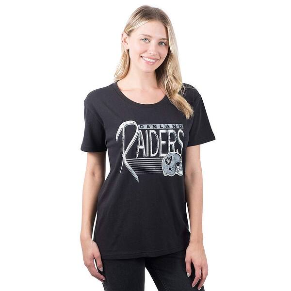 Shop Icer Brands Nfl Oakland Raiders Women S T Shirt Scoop Neck