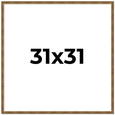 31x31 Frame Gold Kingsley Distressed Solid Wood Picture Frame Width