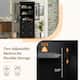 70.1" Modern High Freestanding Tall Bathroom Cabinet with 2 Adjustable Shelves, 3 Drawers, Soft Close Glass Doors