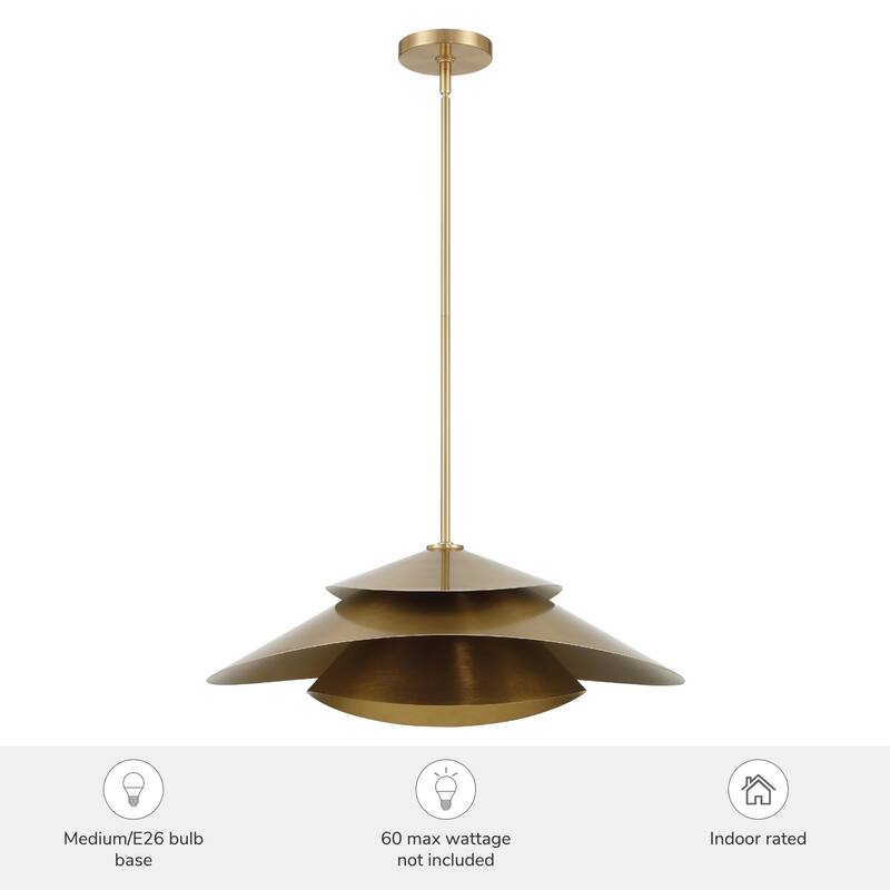 Hunter Hiro 1 Light Pendant - Kitchen, Dining Room, Entry - Contemporary, Modern - Statement Lighting!