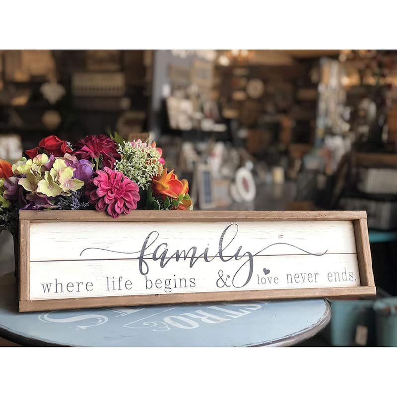 Wood Framed Wall Sign Decor with Quotes On Sale Bed Bath & Beyond