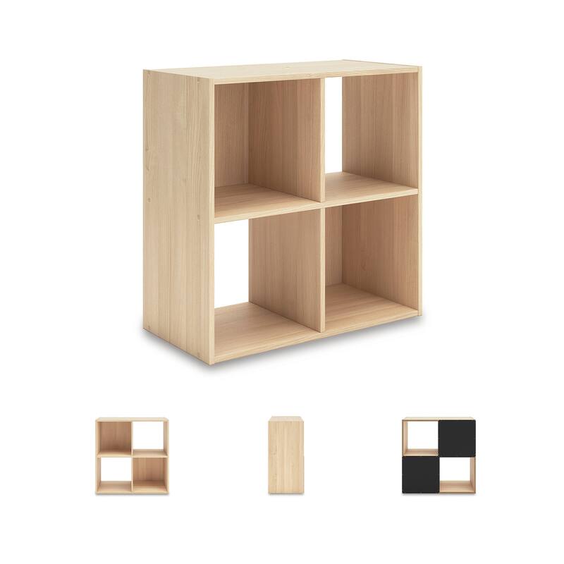 Signature Design by Ashley Piperton Brown 4 Cube Organizer - 24" W x 12" D x 24" H