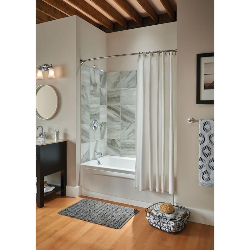 Moen 3 Light Bathroom Sconce with Frosted Shades from the Eva