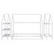 preview thumbnail 29 of 28, Wooden Twin House Bed with Integrated Shelves and Hanger for Kids Room