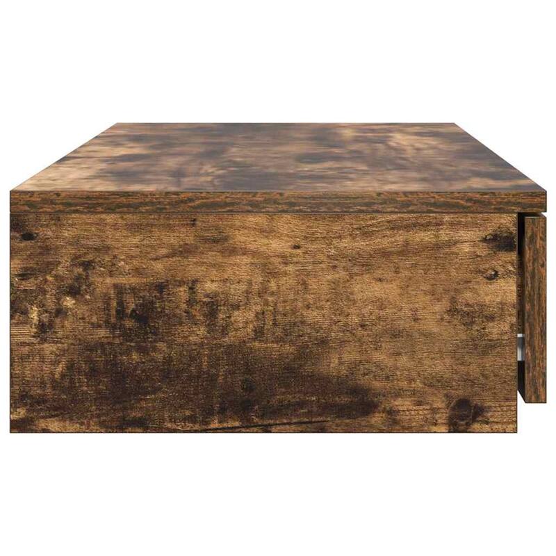 vidaXL Bed Drawers Smoked Oak 31.50 x 14.37 x 6.50 in Engineered Wood