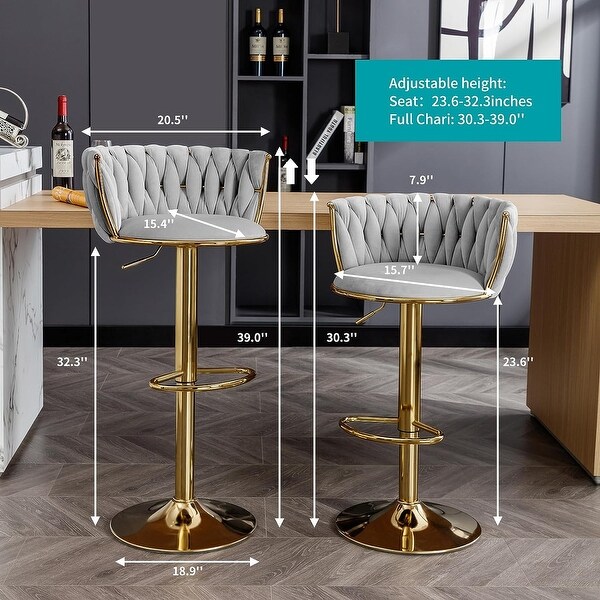 Gold bar stool with back sale