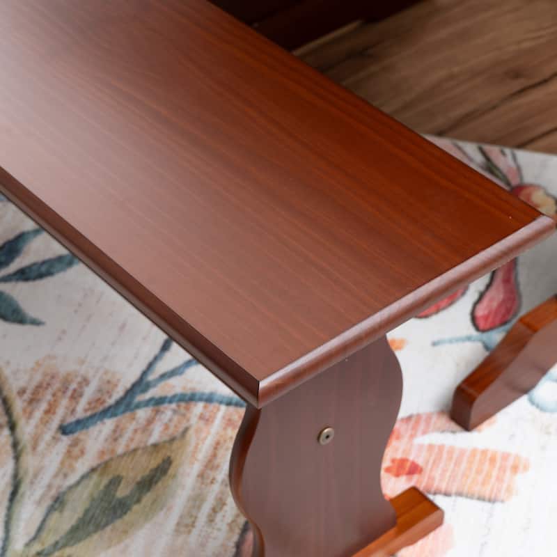 Linon Riki Walnut 3-piece Breakfast Nook Dining Set