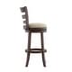 preview thumbnail 43 of 43, Verona Linen Ladder Back Swivel Bar Stool by iNSPIRE Q Classic