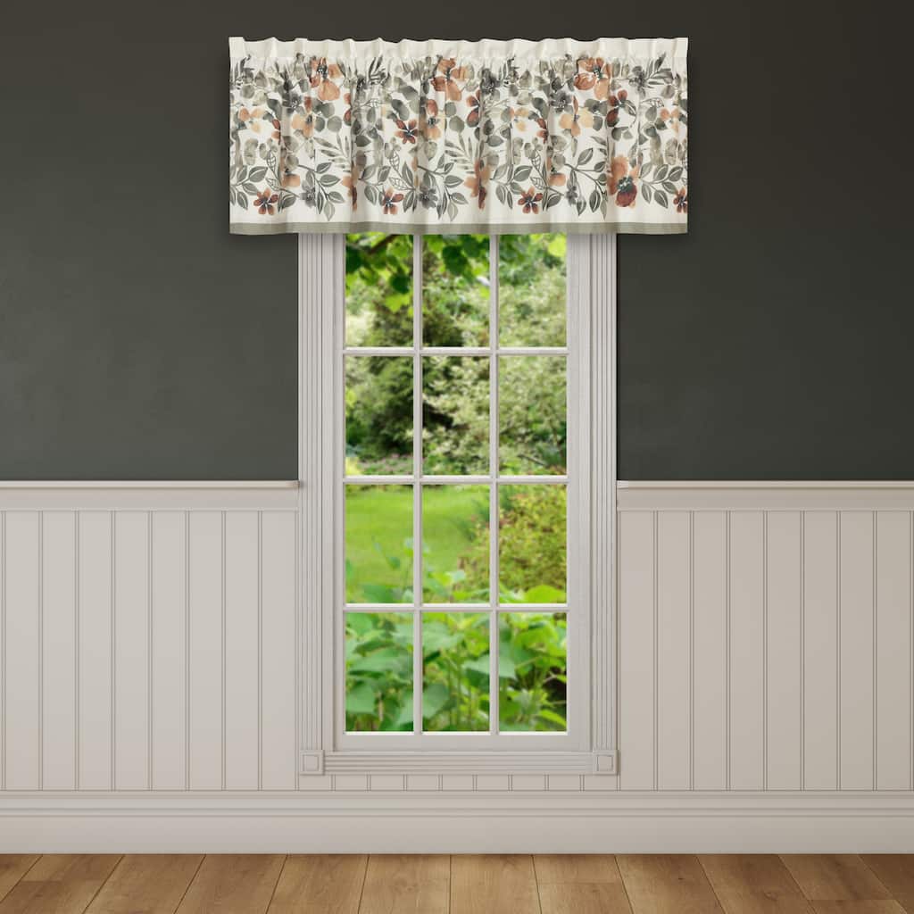Royal Court Evergreen Window Straight Valance.