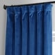 preview thumbnail 98 of 165, Exclusive Fabrics Signature Plush Velvet Hotel Blackout Curtains (1 Panel) - Luxury Soft Drapery for Light Control & Elegance