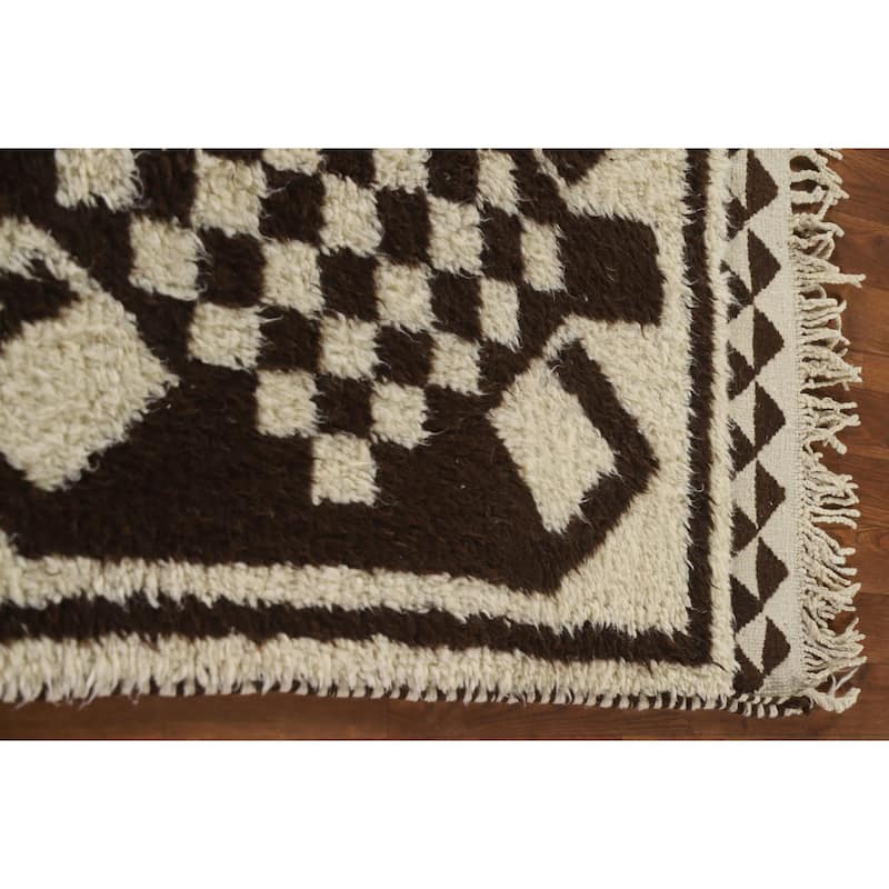 Anatolian Tribal Oriental Runner Rug Hand-knotted Wool Carpet - 3'1"x 12'9"