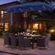 preview thumbnail 20 of 53, Costway 11 PCS Patio Dining Set with 15ft Double-Sided Patio Umbrella