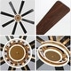 preview thumbnail 84 of 118, 20"/24"/72" Oaks Aura Cotti Low Profile Dimmable Smart Ceiling Fan with Lights 6-Speed Flush Mount Modern Remote