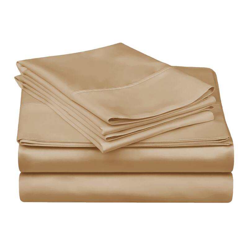 Egyptian Cotton 300 Thread Count Solid Bed Sheet Set by Superior