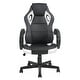 preview thumbnail 10 of 20, Modern PU Leather Gaming Office Chair, Lumbar Support Adjustable Height Computer Chair with Wheels and Swivel Task Chair
