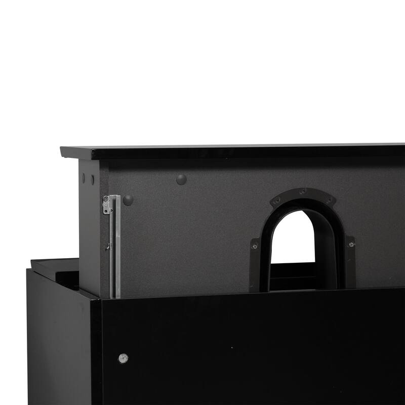 MDF Wall-Mounted Bathroom Vanity Set in Black with Integrated Culture Marble Sink