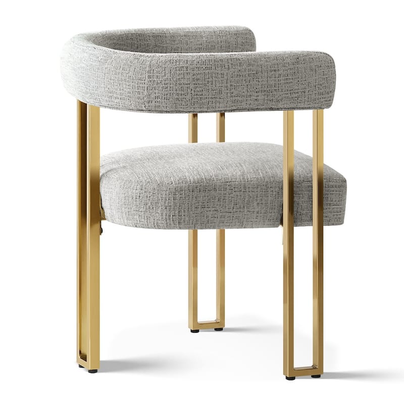 Chenille Upholstered Armchair (Set of 2)