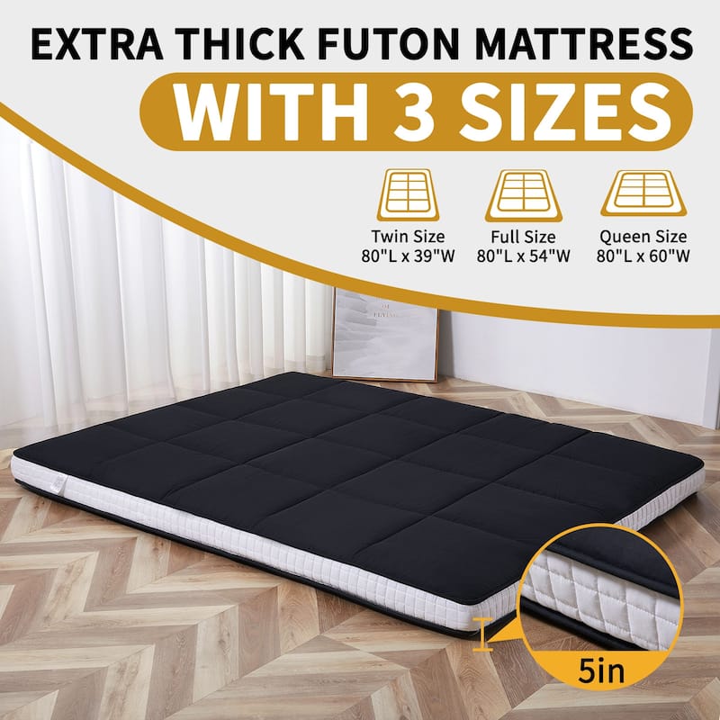 DoCred Roll Up Floor Japanese Mattress Futon with storage bag