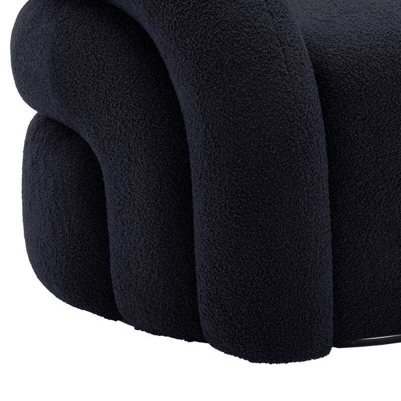 Upholstered Swivel Barrel Accent Chair