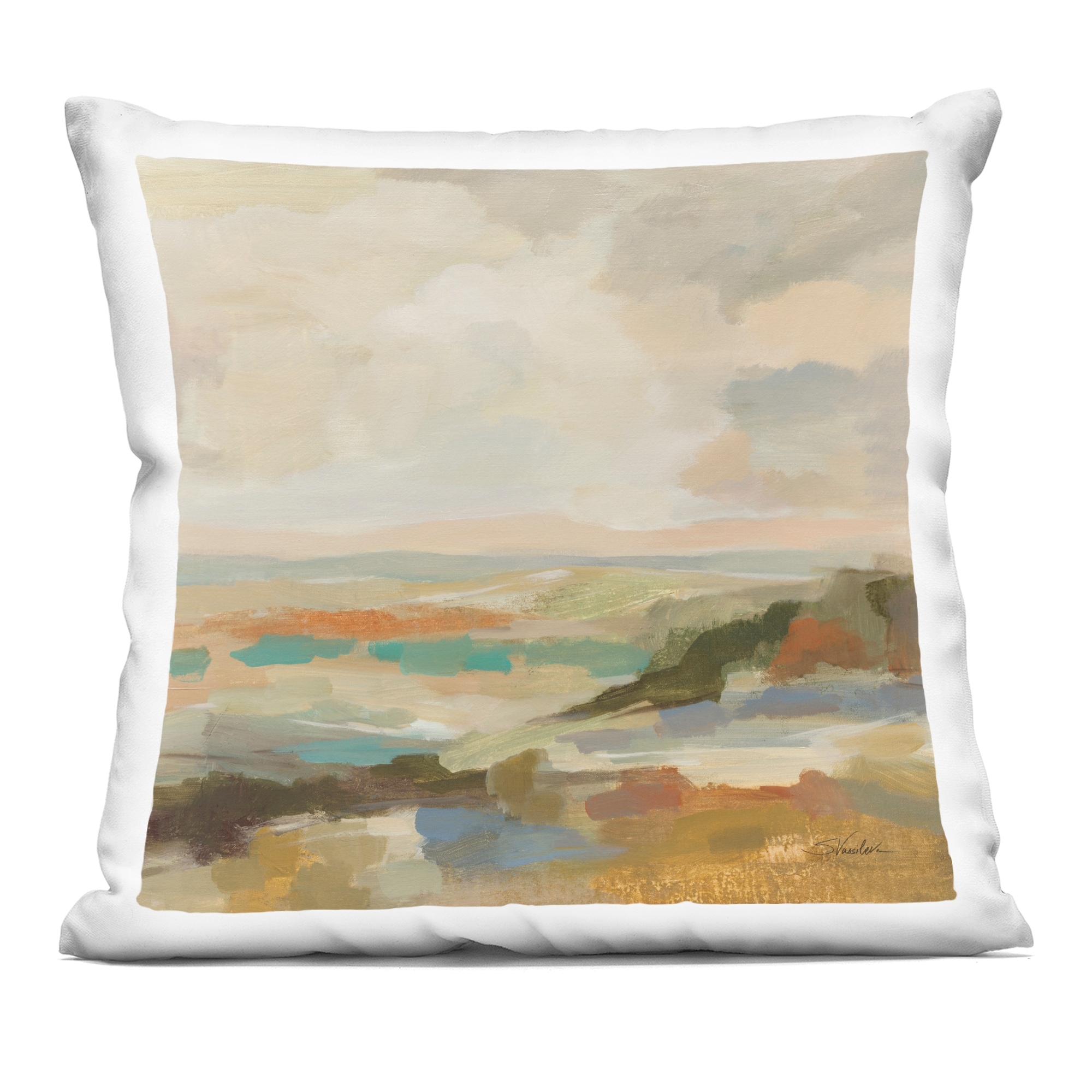 Stupell Muted Harmony Palette Decorative Printed Throw Pillow Design by Silvia Vassileva