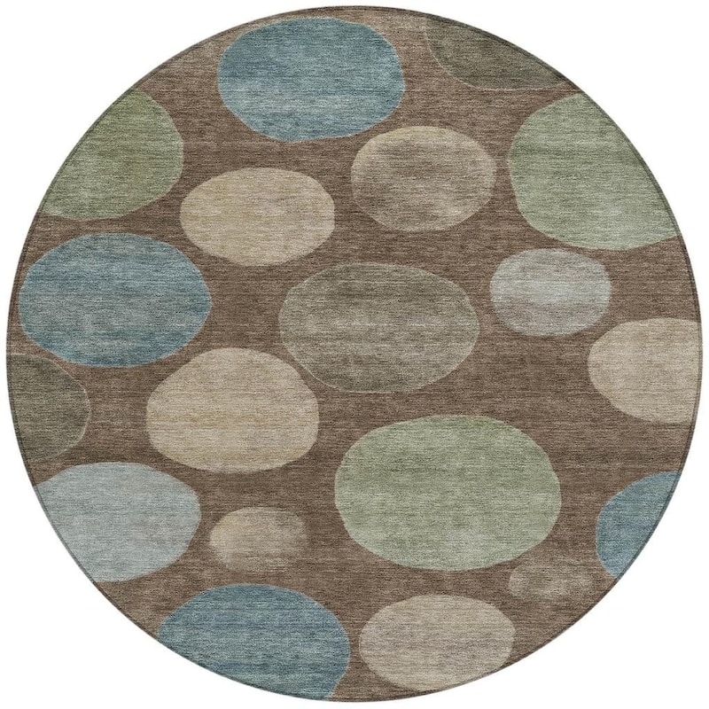 HomeRoots Geometric Transitional Rectangle Outdoor Rug