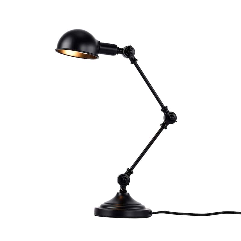 Pauh Black 3-Joint Articulated Reading Desk Lamp