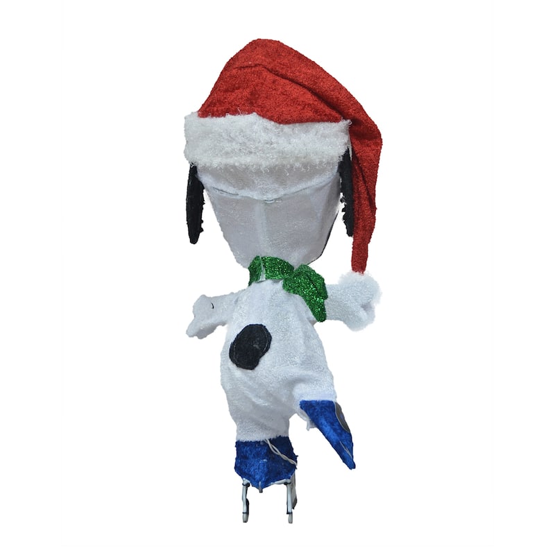 24" Peanuts LED 3D Pre-lit Yard Décor Skating Snoopy