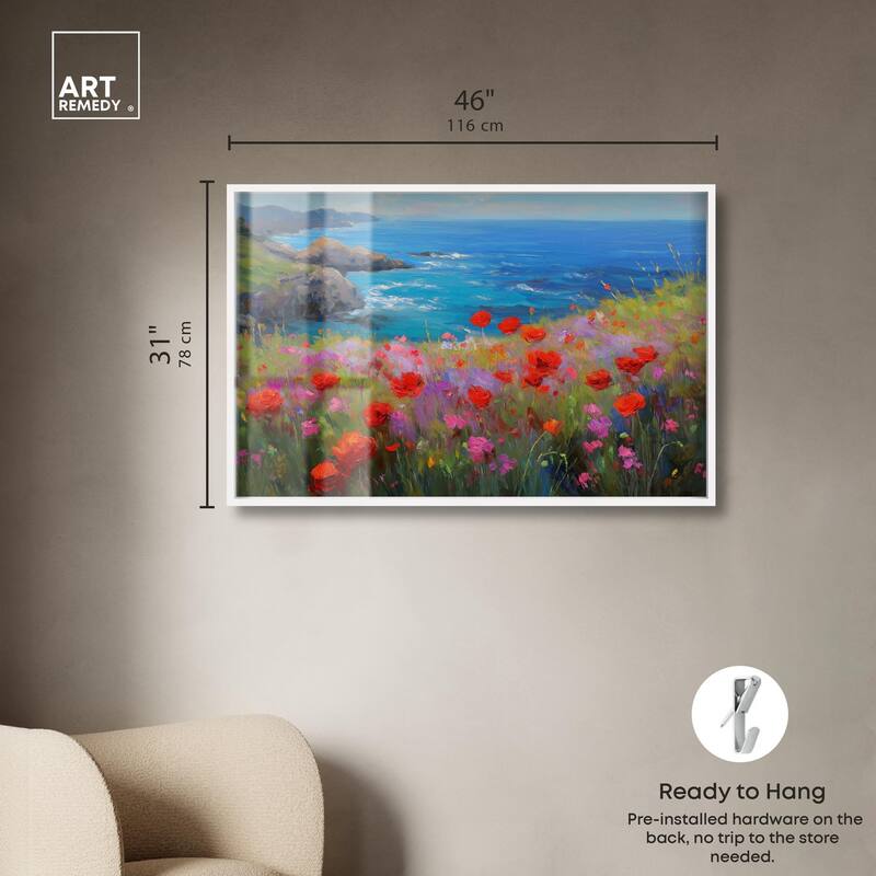 Ocean View Bloom II Shadowbox by Art Remedy