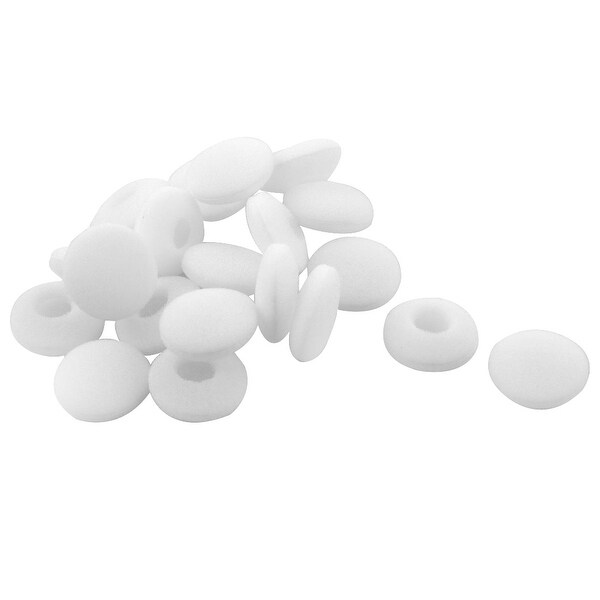 Sponge Earphone Headphone Covers Cushions Pads Protector White 1.8cm Dia 20 Pcs