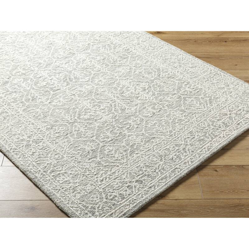 Livabliss Sicily Casual Solid Color Wool Area Rug