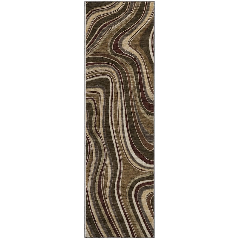 Premium Washable Super Soft Modern Waves Mayfield Rug