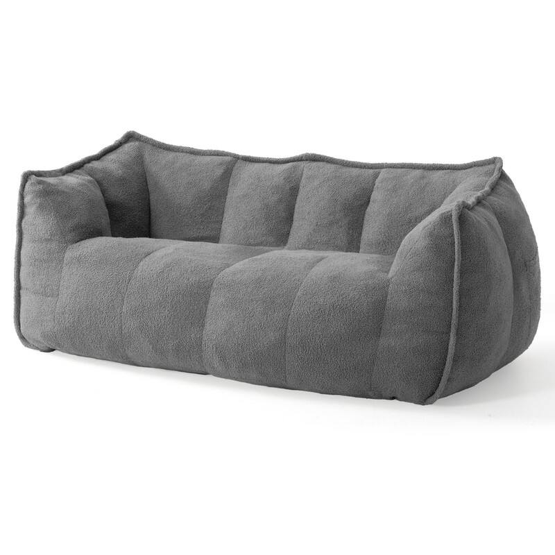 Teddy Fleece 2-Person Bean Bag Sofa