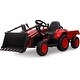 preview thumbnail 1 of 26, 3 in 1 Ride On Tractor with Trailer, 12V Kids Electric Vehicles Ride On Toy Red