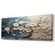 preview thumbnail 4 of 7, Designart "Blue And White Orchid Tree Golden Of Branches III" Tree Wall Décor Gold Modern Canvas Wall Art For Home