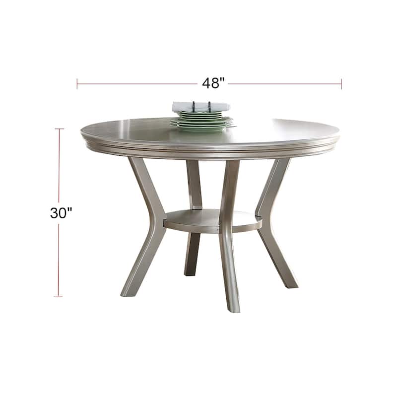 Dining Table in Antique Silver