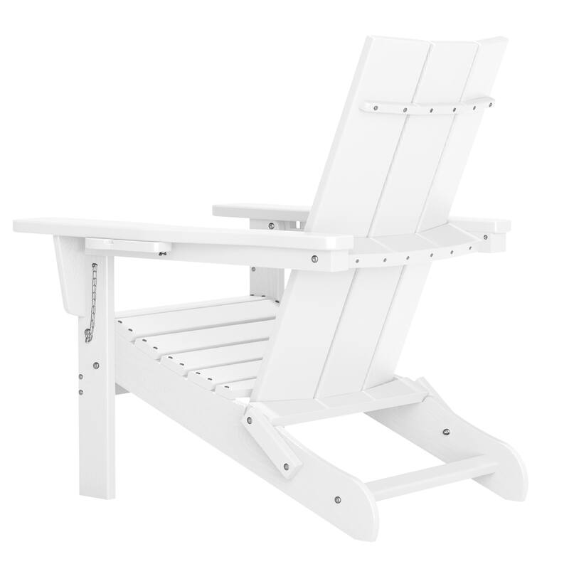 Foldable HDPE Modern Chair with Dual Cup Holders