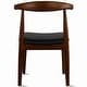 preview thumbnail 68 of 96, Set of 2 Kennedy Elbow Chairs Farmhouse Wooden Dining Chairs With PU Leather Or Fabric Cushion Seat, Modern Accent Side Chairs