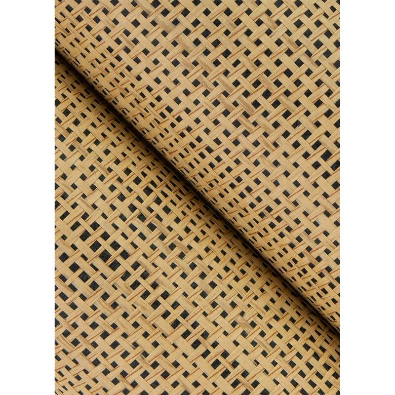 A-Street Prints Cixi Neutral Basketweave Wallpaper