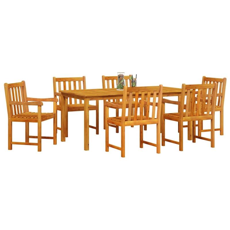 vidaXL Garden Dining Set Brown solid acacia wood - 35 x 71 x 30